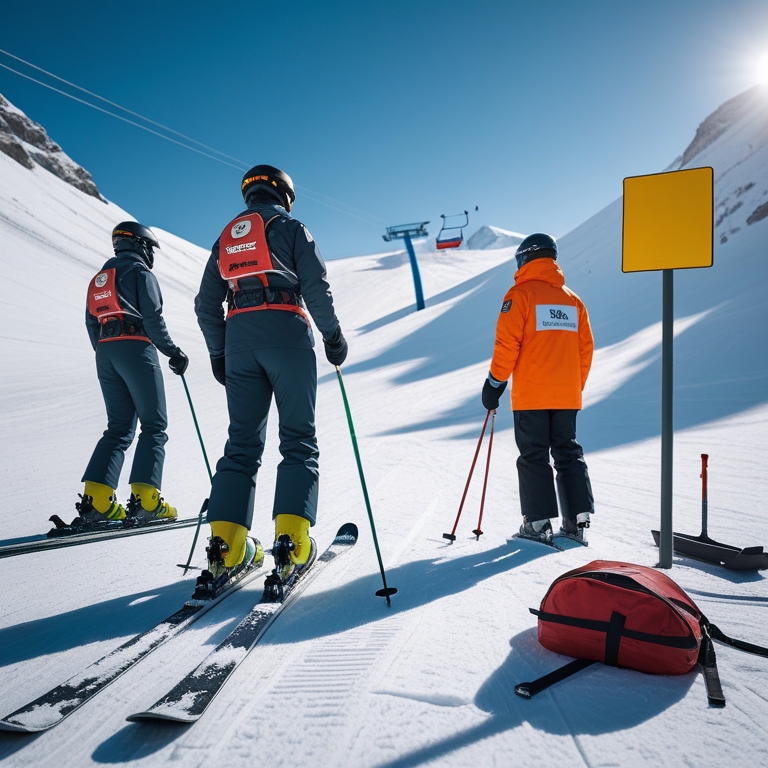 Poruszanie się po stoku bez zagrożeń — utrzymywanie dystansu i obserwacja otoczenia